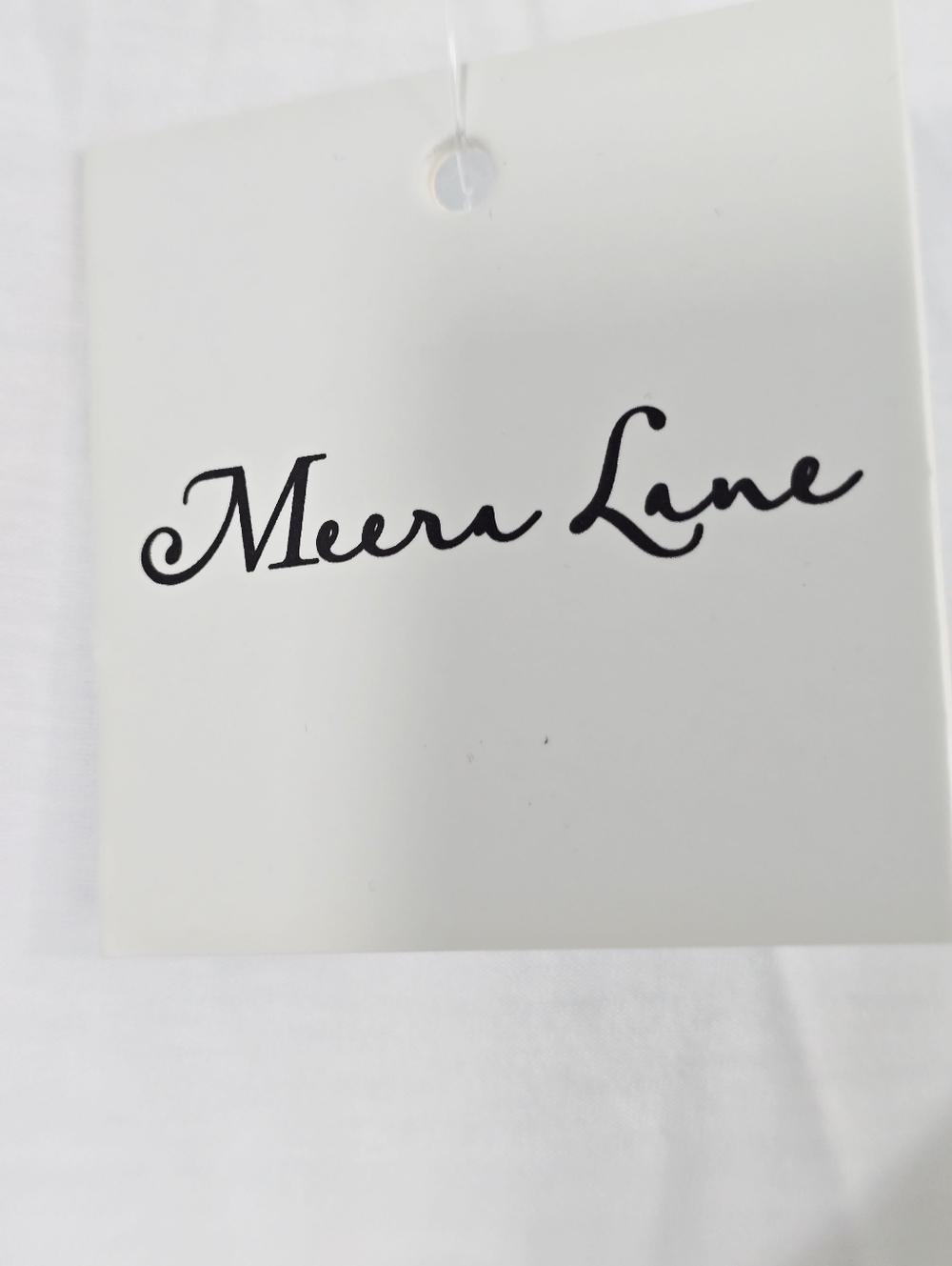 Meera Lane Plus Size White Crochet Sleeve Scoop Neck Tank Top - Picture 8 of 8